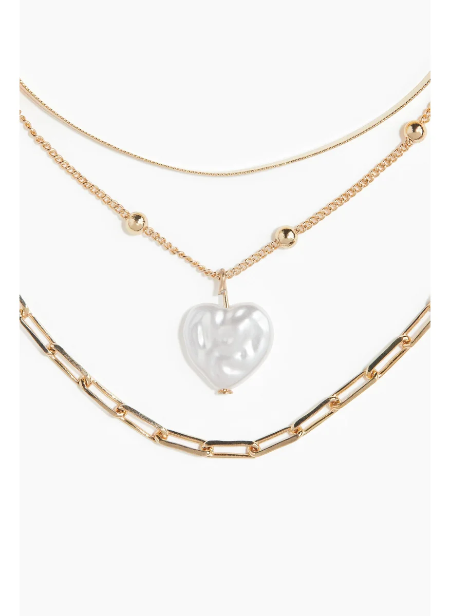 اتش اند ام Three-Strand Necklace