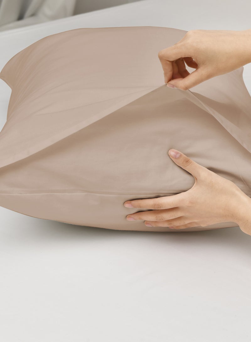 Master Home Textile Cotton Fitted Sheet Set, 100% Cotton, 200 TC, 3 Pieces Queen Size with 35 cm Deep Pocket  - Image 4