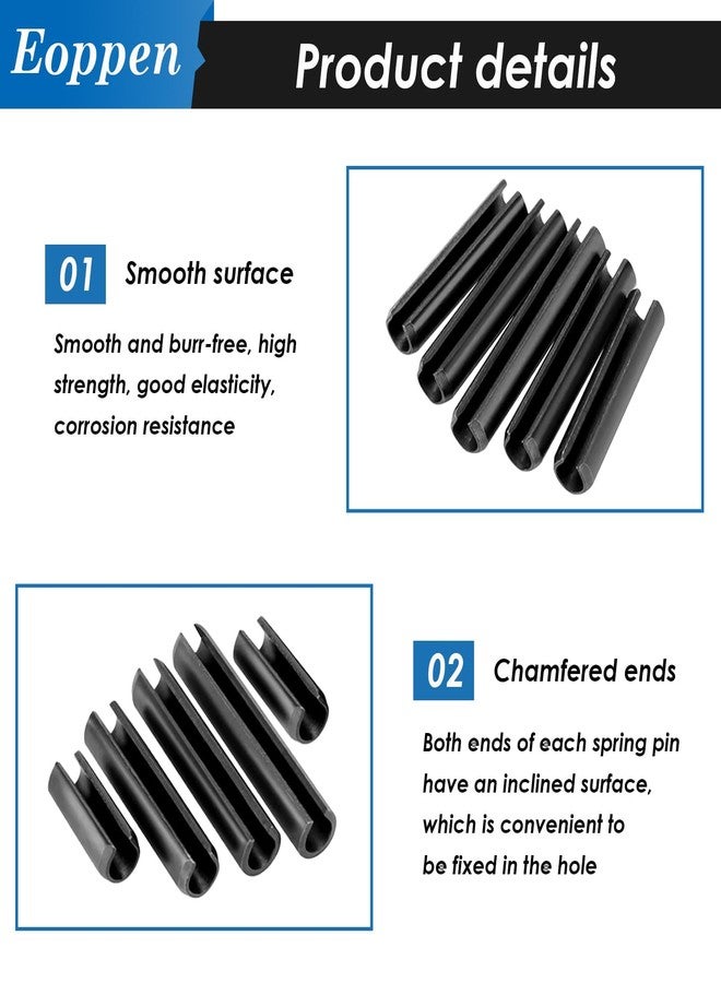 Eoppen 230Pcs SAE Roll Pin Assortment Set - Slotted Spring Pins Steel Split Expansion Pin 10 Sizes 1/16 5/64 3/32 1/8 5/32 3/16 7/32 1/4 5/16 3/8 Inch for Home Improvement Automotive Repair - Image 3