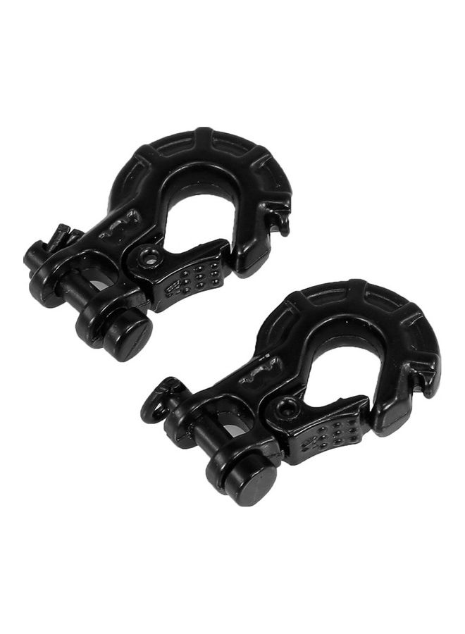 NIBEMINENT Set Of 2 Simulation Aluminum Trailer Hook Winch - Image 1