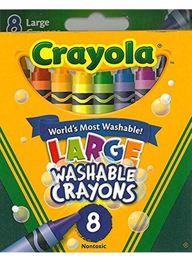 Crayola 17 Pack Crayola Washable Crayons Large 8Ct - Image 4