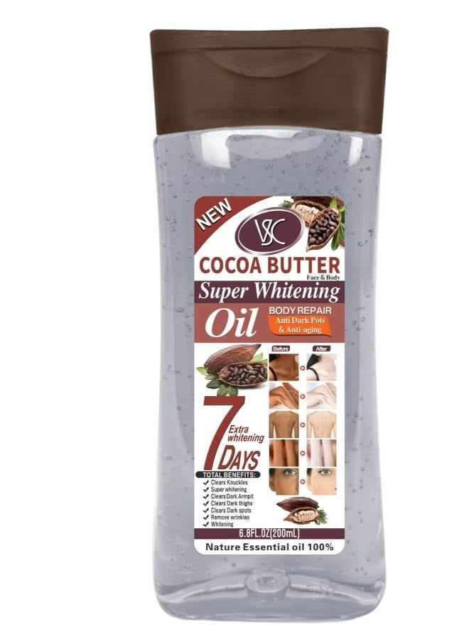 VSC Cocoa Butter Super Whitening Oil Body Repair 200 ML
