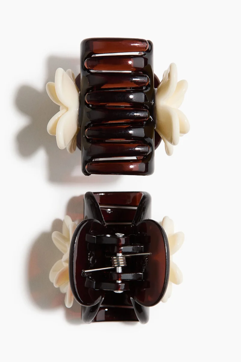 H&M 2-pack flower-detail hair claws
