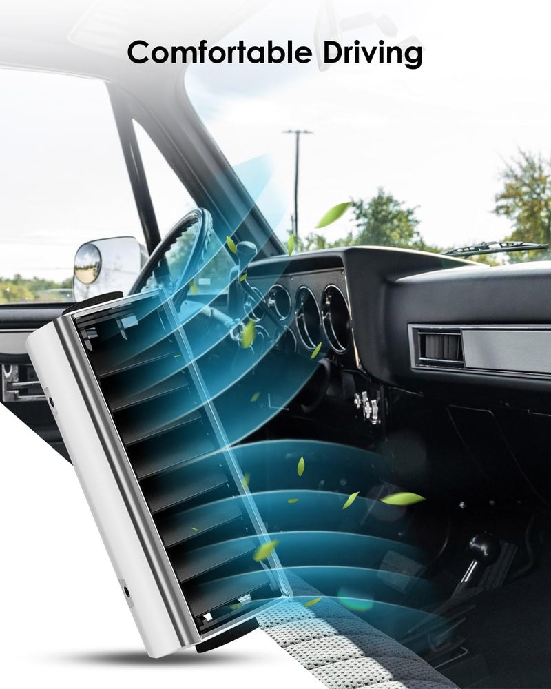 JUFWKO A/C Dash Vents Set Fits for Chevy Gmc Truck 1981-1987 Replace GM #3979751 14014536, Air Conditioning Center Dash Vent 4pcs - Image 5