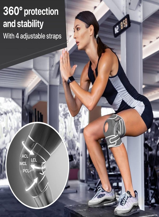 DR. BRACE ELITE Knee Brace with Side Stabilizers & Patella Gel Pads for Maximum Knee Pain Support and fast recovery for men and women-Please Check How To Size Video (Moon, X-Large) - Image 5