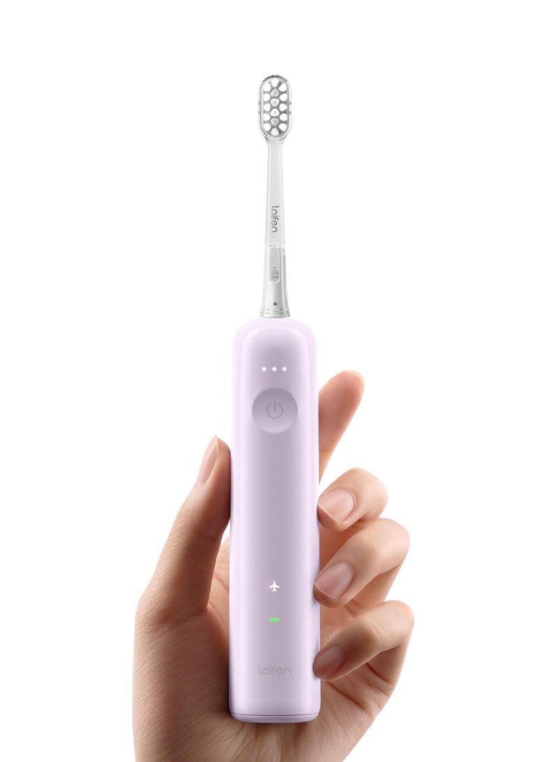 لايفن ويف فرشاة أسنان كهربائية سونيك للبالغين - الأكثر مبيعًا عالميًا، العلامة التجارية الأولى للعناية بالفم عالميًا - فرشاة أسنان ذكية مع تحكم بالتطبيق، تنظيف بالاهتزاز والتذبذب، 3 رؤوس فرشاة، مقاومة للماء IPX7، شحن مغناطيسي للسفر  و الاستخدام اليومي، ABS بنفسجي - Image 2
