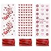 luakesa 150Pcs Valentine Cellophane Cookie Bags Goodie Candy Treat Bag with Twist Ties for Valentines Day Party Supplies 3 Styles - Image 1