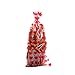 luakesa 150Pcs Valentine Cellophane Cookie Bags Goodie Candy Treat Bag with Twist Ties for Valentines Day Party Supplies 3 Styles - Image 4