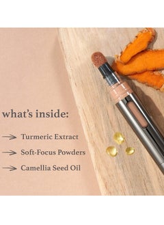 SYOSI Cushion Complexion Multitasking Skin Perfecter Concealer, Foundation, Brightener, Contour Stick Infused with Turmeric Buildable Medium to Full Coverage Natural Finish  - Image 4