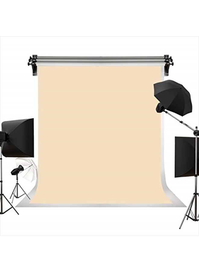 Kate 6ft×9ft Solid Beige Backdrop Portrait Photography Background for Photography Studio Children and Headshots Beige Backdrop Background for Photography Photo Booth - Image 1