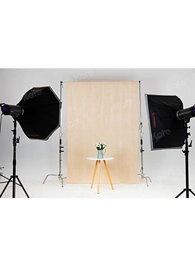 Kate 6ft×9ft Solid Beige Backdrop Portrait Photography Background for Photography Studio Children and Headshots Beige Backdrop Background for Photography Photo Booth - Image 4