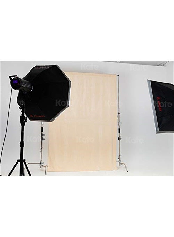 Kate 6ft×9ft Solid Beige Backdrop Portrait Photography Background for Photography Studio Children and Headshots Beige Backdrop Background for Photography Photo Booth - Image 3