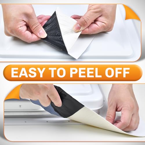 WELLUCK RV Roof Tape Sealant Roofing Tape, 4 Inch X 50 Foot Natural White RV Tape for Roof Repair Camper Trailer Boat Sealing Leak Repair, UV & Waterproof - Image 4