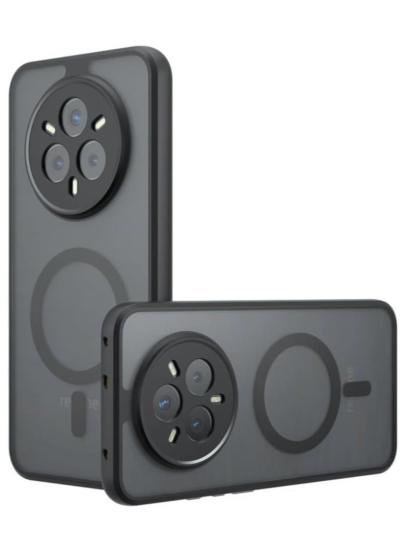 Fankalo حافظة هاتف مغناطيسية لهاتف Realme 14 Pro+/ Realme 14 Pro Plus 5G، غلاف خلفي شفاف غير لامع، حماية رقيقة للهاتف - Image 1