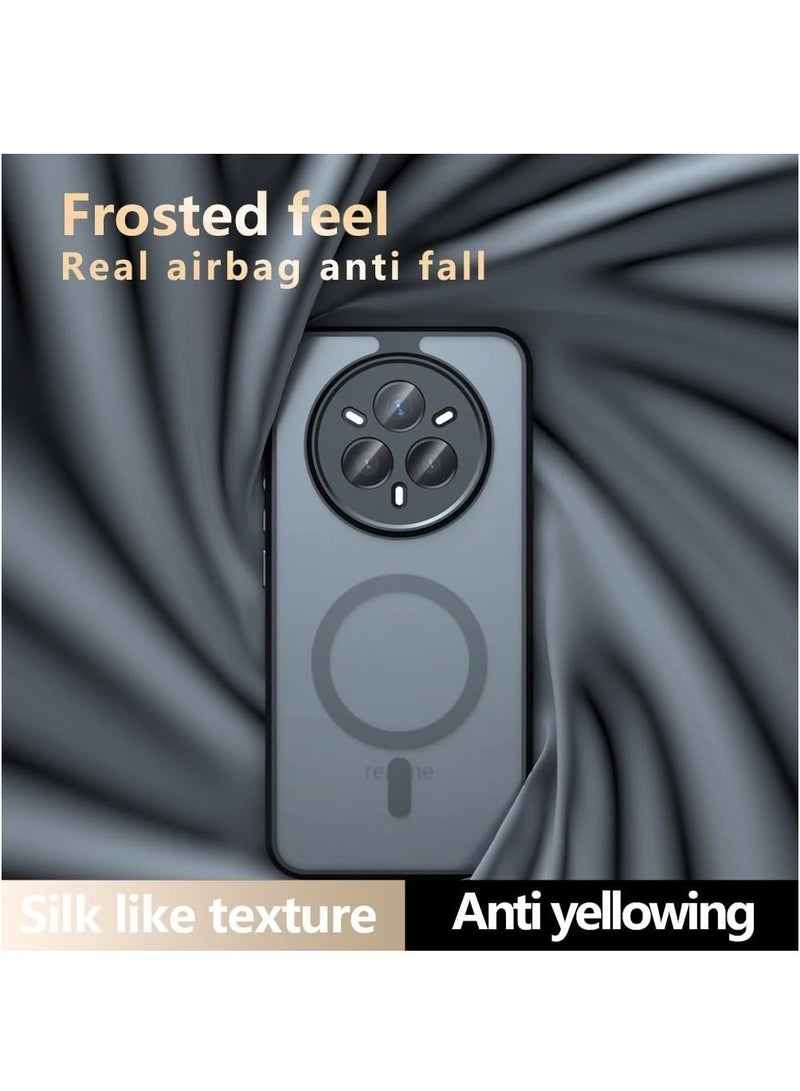 Fankalo حافظة هاتف مغناطيسية لهاتف Realme 14 Pro+/ Realme 14 Pro Plus 5G، غلاف خلفي شفاف غير لامع، حماية رقيقة للهاتف - Image 5