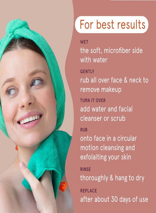 cleanlogic مناديل تنظيف الوجه ذات القوام المزدوج من كلين لوجيك للعناية بالبشرة، عبوة 3، مناديل غسل الوجه عالية الجودة لتنظيف البشرة الحساسة - Image 4