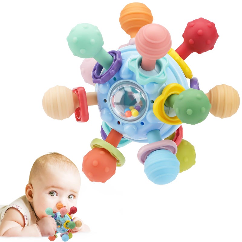 TOHIBEE Baby Montessori Sensory Toys for 0-6 6-12 Months, Baby Teether Teething Toys for Babies 0 3 6 9 12 18 Months, Newborn Infant Learning Developmental Toys Gifts for 1 2 Year Old Boys Girls - Image 1