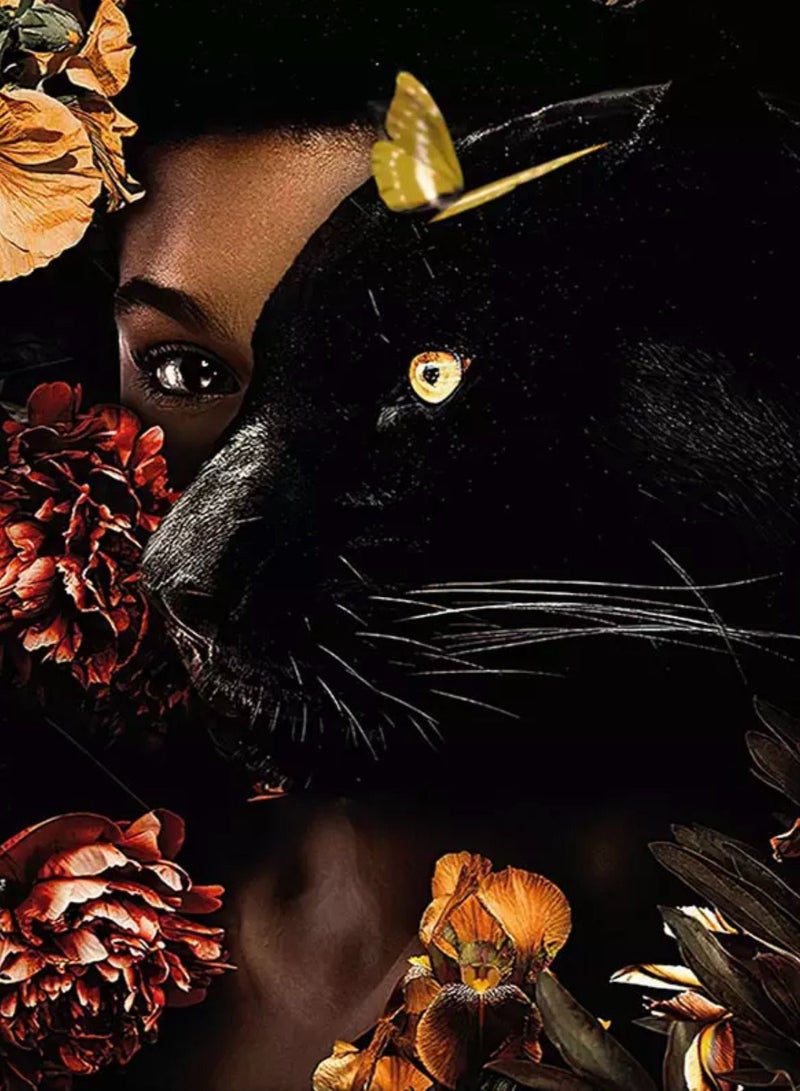 STRATEG Craft Kits DIY 5D Round Diamond Painting Multicolor - Image 1