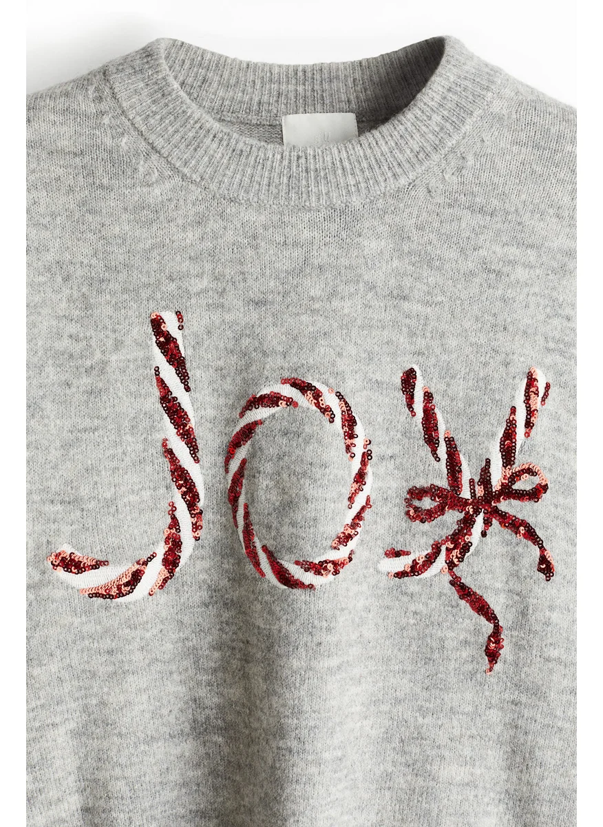 H&M Motif-Detail Jumper