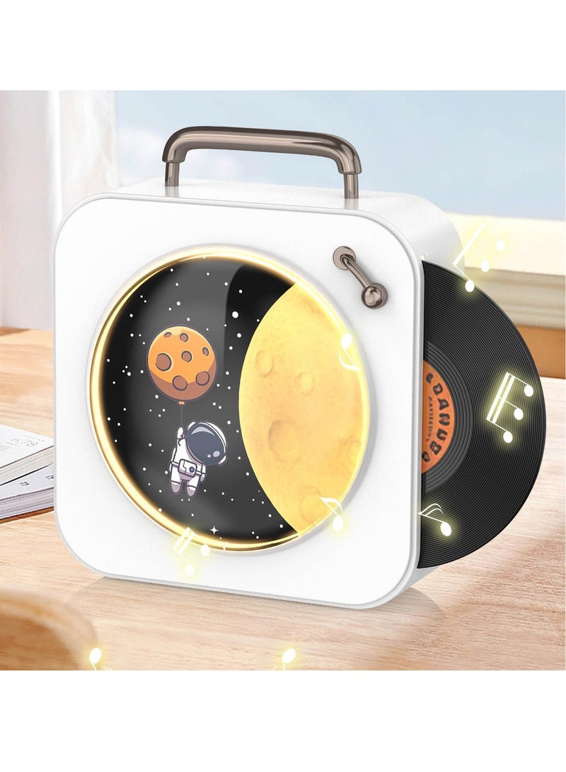 SYOSI Vinyl Record Retro Bluetooth Speaker 2024 New Lunar Bluetooth Speaker Wireless Bluetooth Audio Bluetooth 5.3 Hands Free Answering 360 Degree surround Desktop Stereo Sound Speakers Idea Gift - Image 1