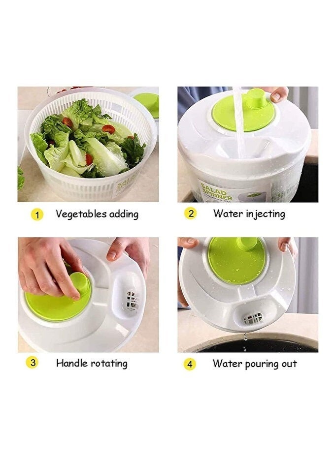 Macon Salad dryer and vegetable washer (large capacity 3 liters) - Fruit and lettuce dryer - Image 4