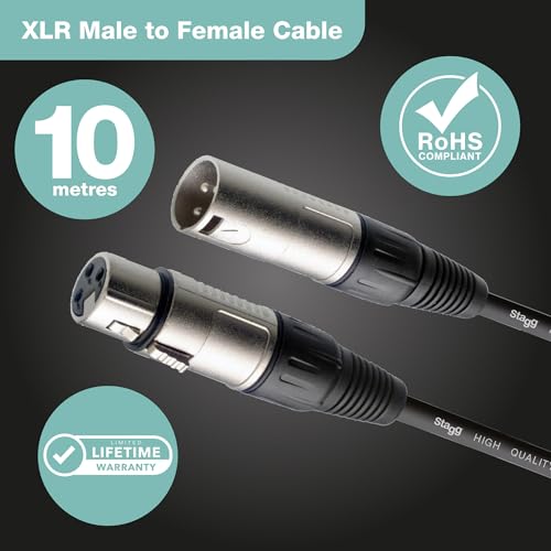Stagg 33ft. Standard Mic cable - XLR/XLR - Image 2