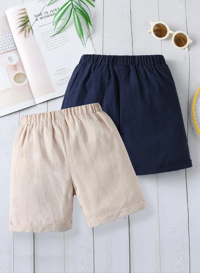 تايك تو Pack of 2 - Kids Solid Regular Shorts