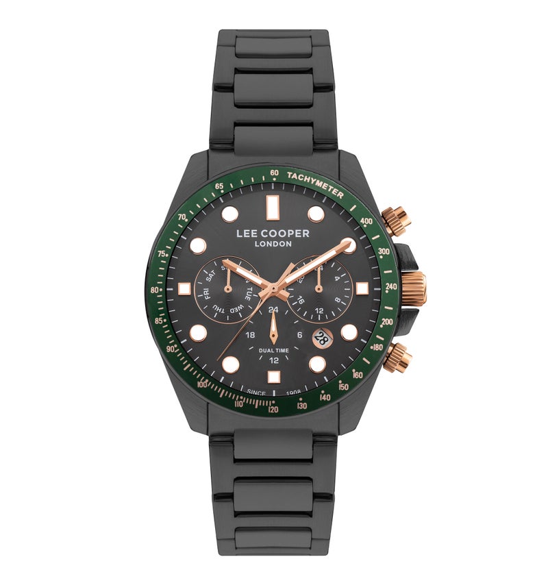 LEE COOPER Men’s Multi Function Black Dial Watch – LC07829.060 - Image 1