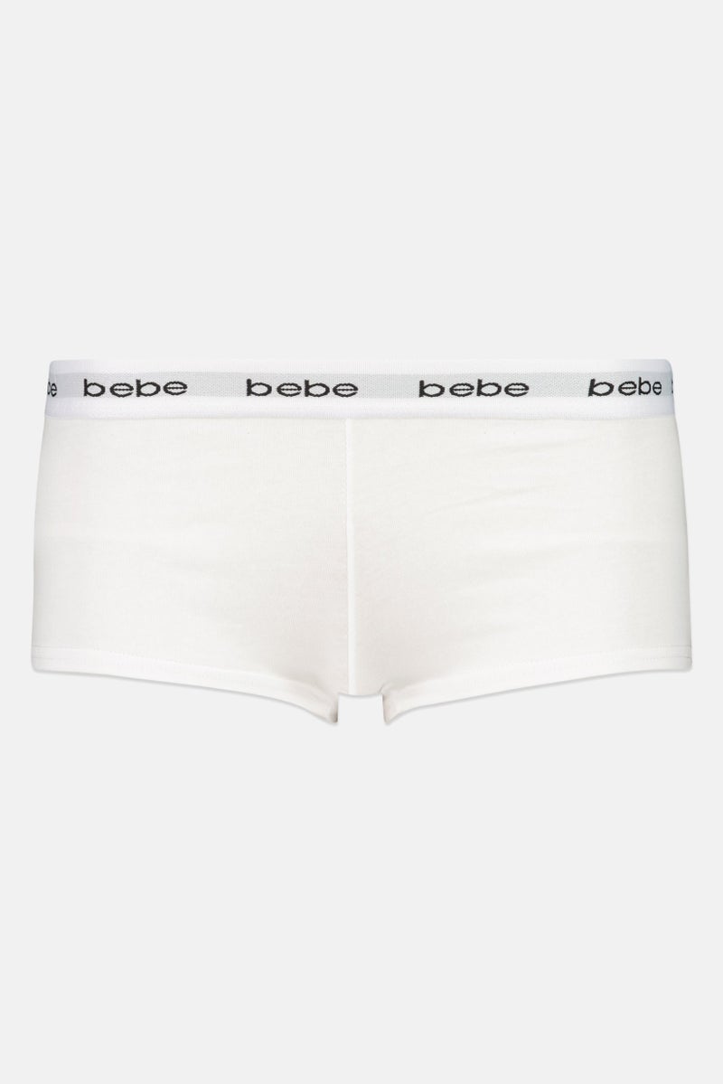 bebe Women 3 Pieces Brand Logo Boyshorts, Multicolor - Image 4