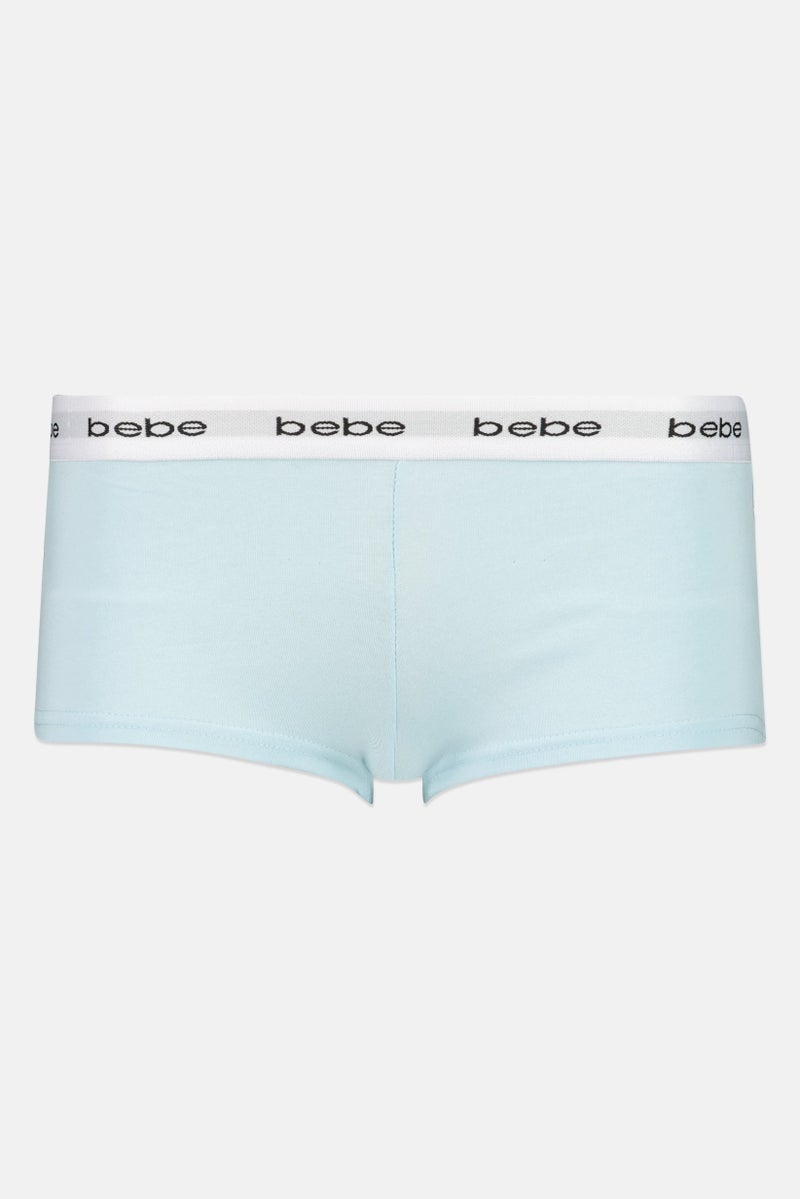 bebe Women 3 Pieces Brand Logo Boyshorts, Multicolor - Image 3