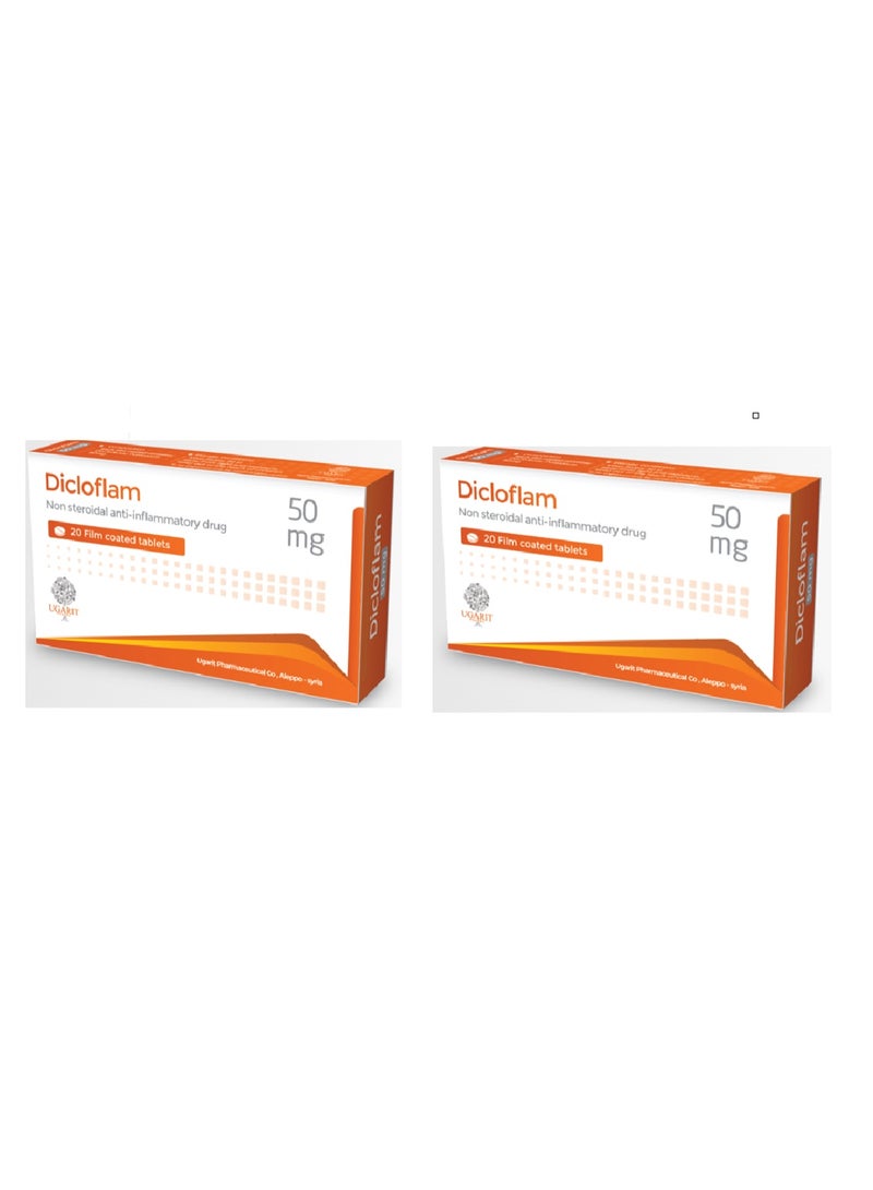 Dicloflam K 50Mg Tablets 20S Twin Pack