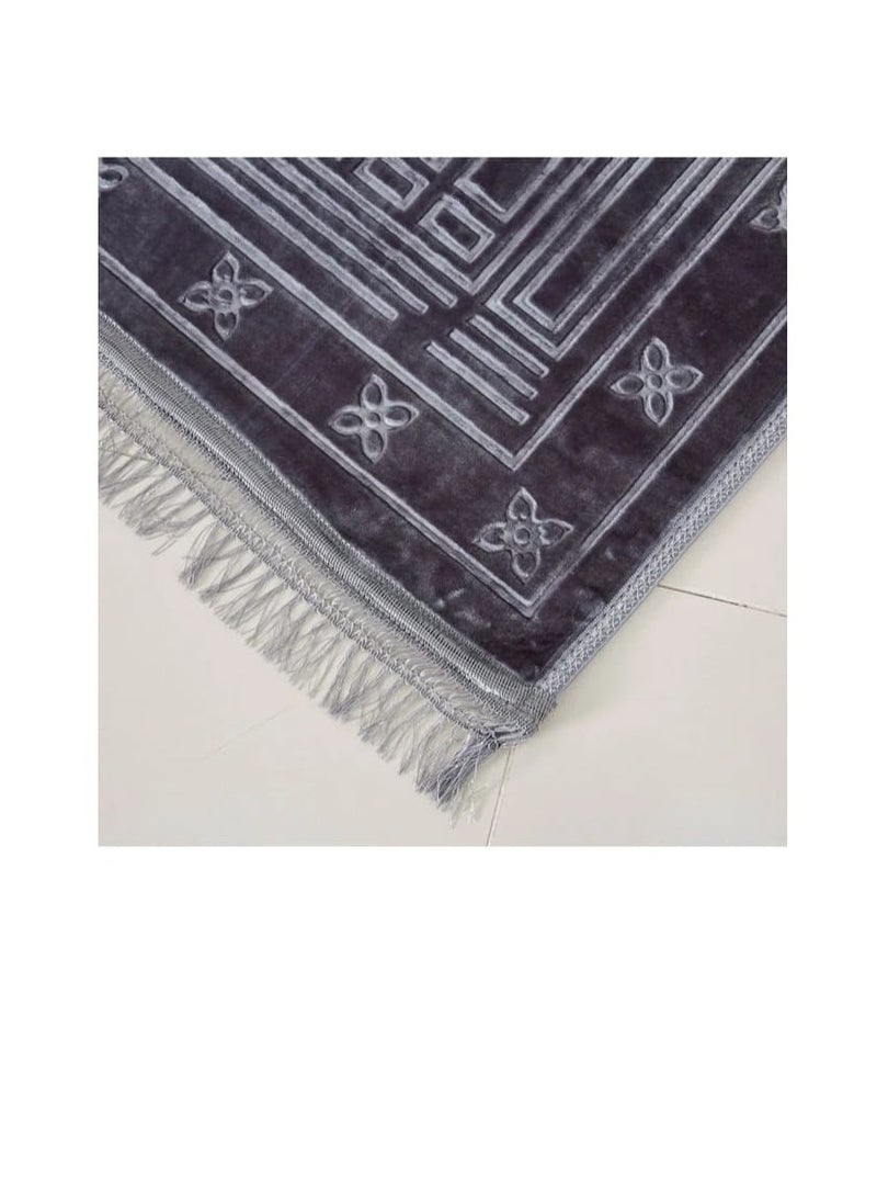 هوم سجادة صلاة من راشيل - 80x120 سم رمادي / أبيض 120x80سم - Image 2