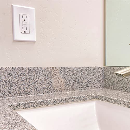 Hubbell TayMac A54W Allure Nonmetallic Wallplate with Different GFCI Insert, White - Image 5