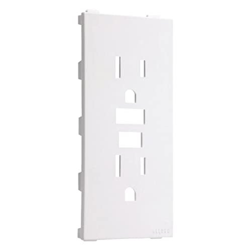Hubbell TayMac A54W Allure Nonmetallic Wallplate with Different GFCI Insert, White - Image 1