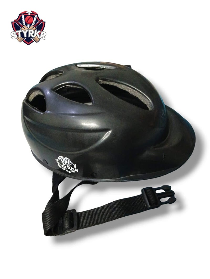 STYRKR خوذة دراجة خوذة رياضية للتزلج للأطفال الأولاد والبنات من عمر 4-15 سنة مع أحزمة قابلة للتعديل خوذة دراجة مع حشوة مرنة ملحقات الدراجة (CH23) (أسود) - Image 3