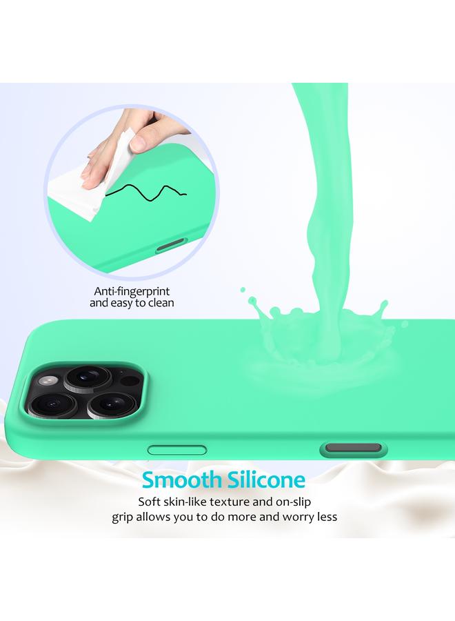 S-TOP Case For iPhone 16 Pro Max Solid Color Silicone Phone Case - Image 4