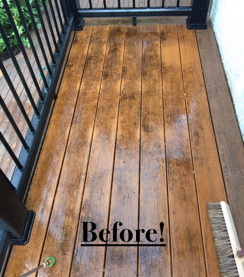 DeckMax Premium Deck Cleaner Kit | Deck Cleaner and Mildew Remover | Cleans up to 1,500 Sq. Ft. | Safe for Trex, Timbertech & Wood Decking | Powerful & Eco-Friendly Deck's Cleaning Solution - Image 4