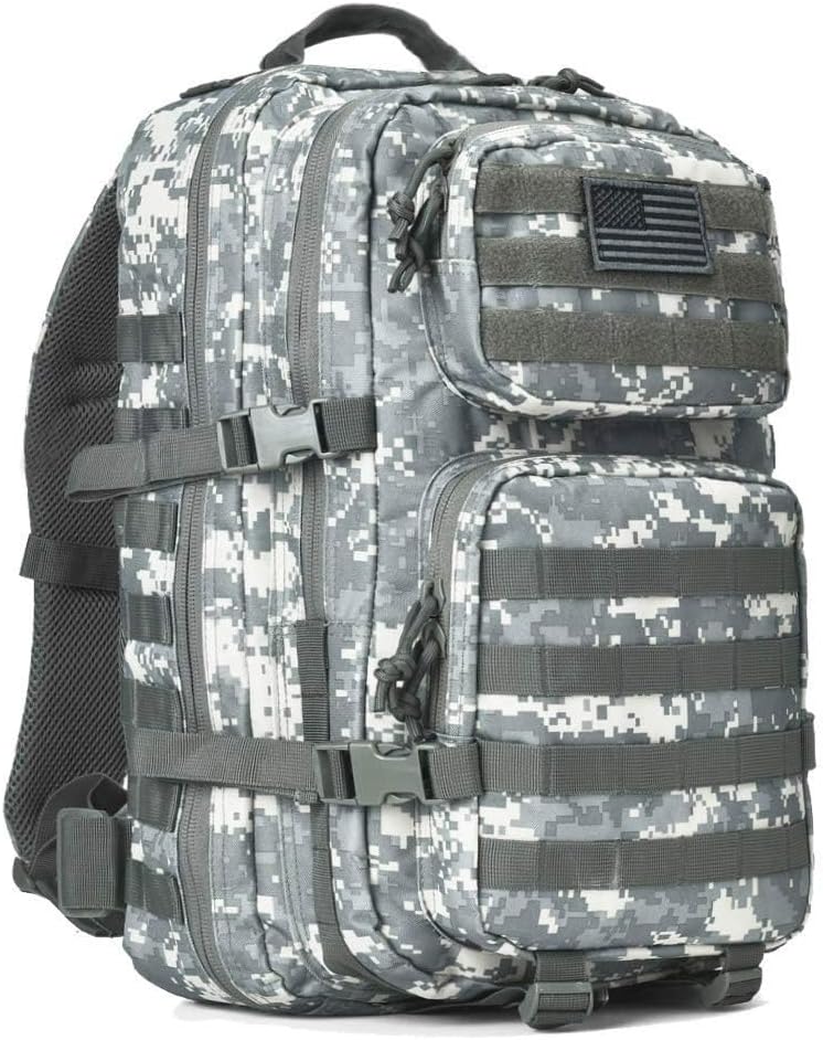 REEBOW GEAR Military Tactical Backpack 40L Assault Pack Army Molle Bug Out Bag Backpacks Black Brown - Image 1