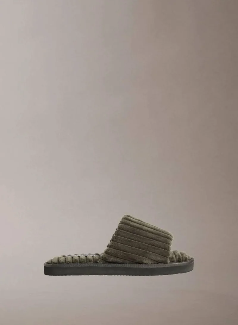 Soft Padded Corduroy Slippers