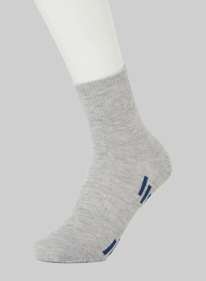 Styli Pack of 5- Striped Detail Ankle Socks