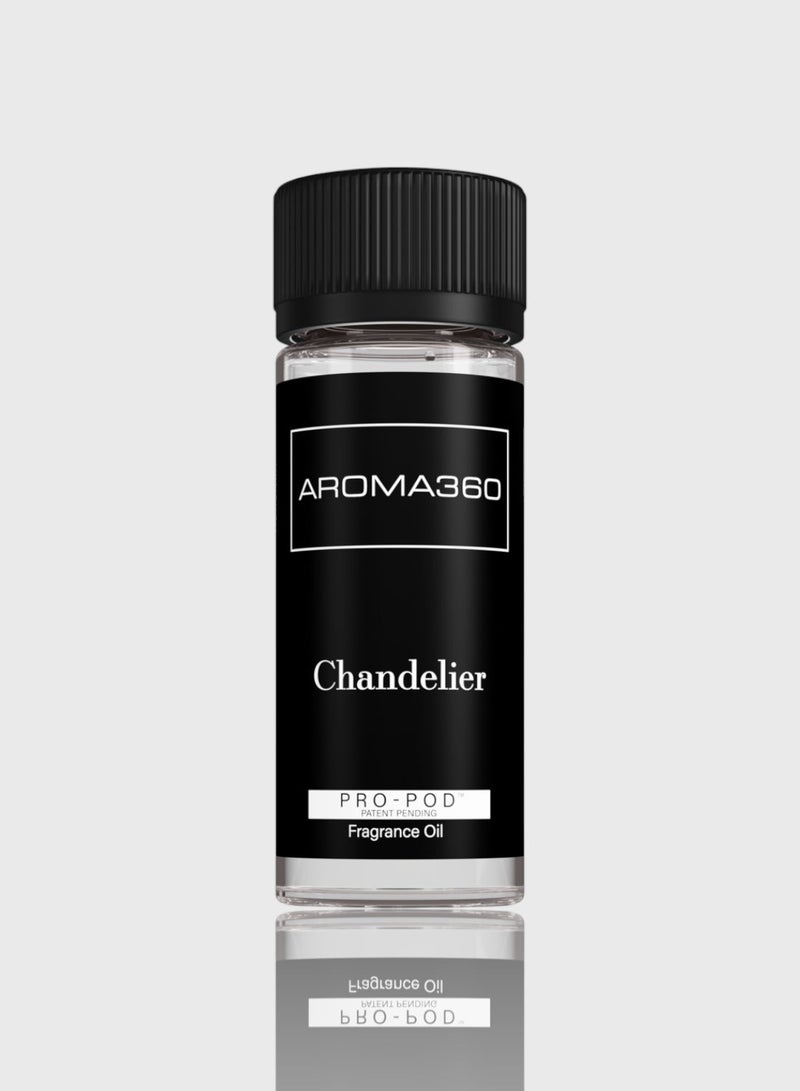 AROMA360 Mini Pro Essential Oil Diffuser - 600 sq ft Coverage - Aromatherapy Scent Diffuser for Home - Air Freshener - Compatible with Pro-Pod Oil- Silver & Chandelier Pro-Pod Oil Blend - Hotel Inspired for Luxury Essential Oil Diffusers - Aromatherapy Scent Diffuser Oil - Bergamot, Sweet Berry, and Oakmoss Bundle - Image 3