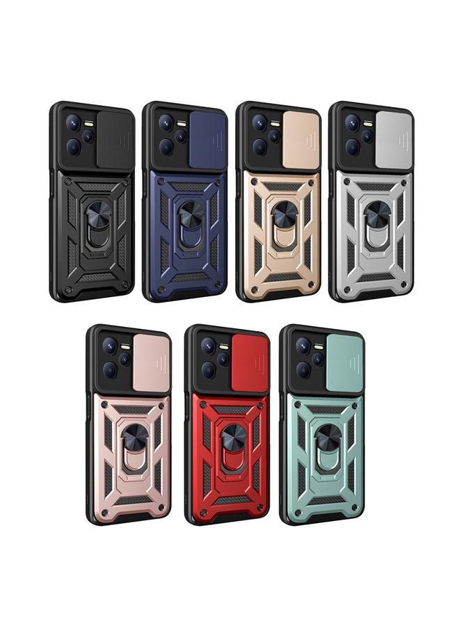 S-TOP Case For OPPO Realme C35 Sliding Camera Cover Design TPU+PC Phone Case - Image 2