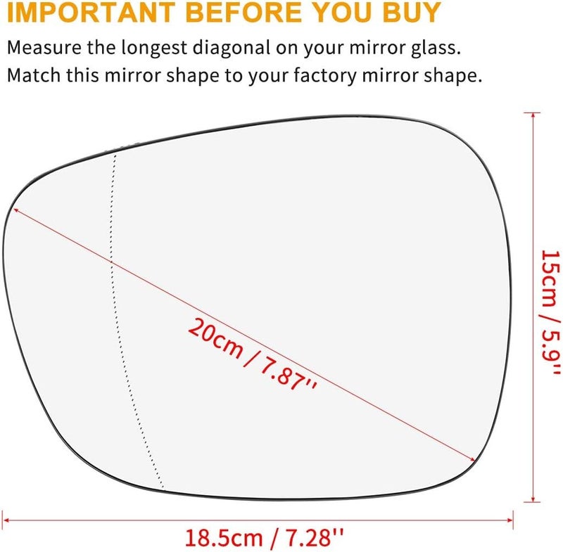 Wivplex Heated Side Mirror Glass for BMW X3 (2010-2014) - Image 2