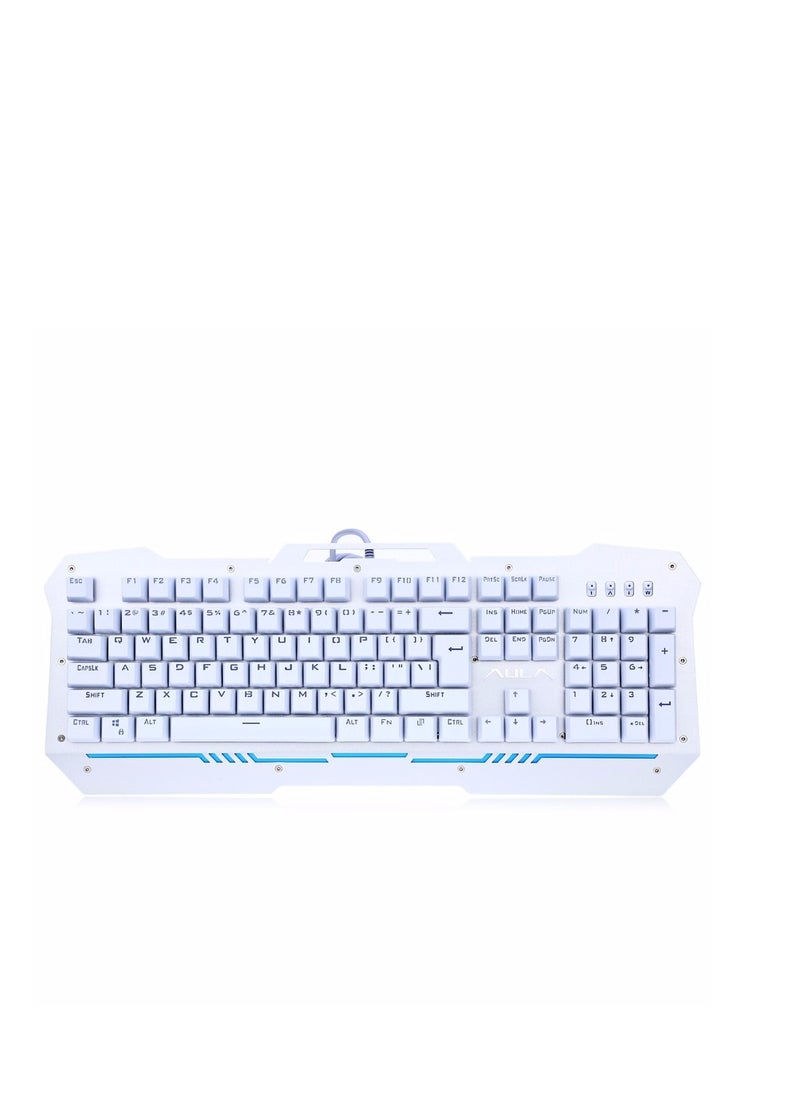 AULA AULA F2009 LED Backlight Wired Backlit Professional Mechanical Gaming Keyboard blue switch - white -si-2009  - Image 5