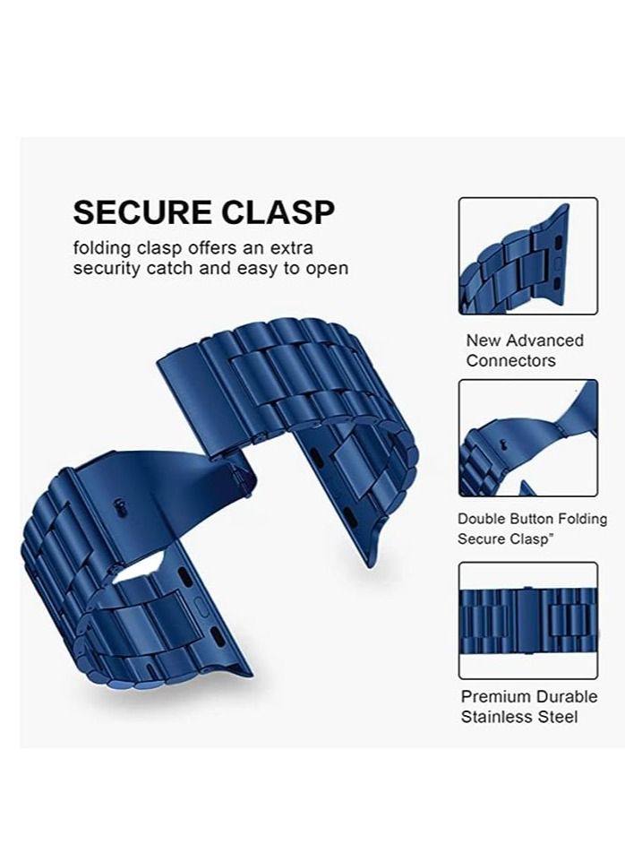 ELTRAZONE Stainless Steel Strap Metal Bracelet For Apple Watch Series 7/6/5/4/3/2/SE - 41/40/38 mm - Image 2