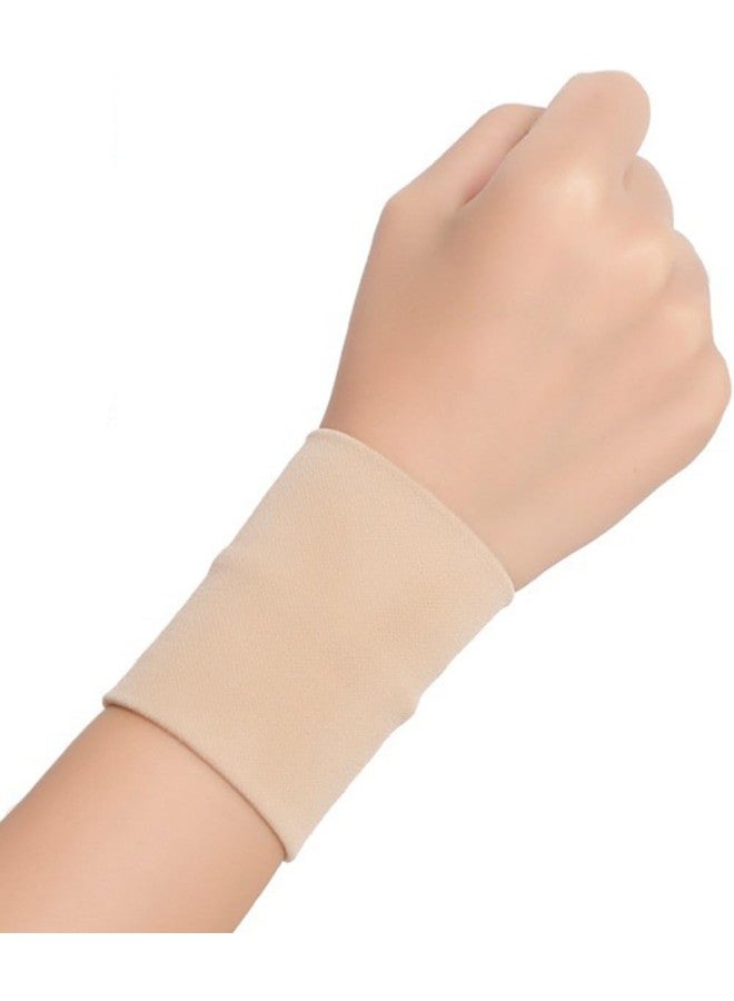 klarako Wrist Support Brace 2Pcs Medical Sports Wrist Bands Breathable Injury Protector Wrist Guards Wrist Wrap Bracers(Beige) - Size M  - Image 1