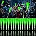 YOFOBU 30 PCS Green Fiber Optic Wands Glow Fiber Wands Bulk LED Light Up Wands with 3 Flashing Modes LED Flashing Sticks for Halloween Christmas St Patricks Day Easter Wedding Bridal Shower Birthday - Image 2