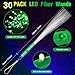 YOFOBU 30 PCS Green Fiber Optic Wands Glow Fiber Wands Bulk LED Light Up Wands with 3 Flashing Modes LED Flashing Sticks for Halloween Christmas St Patricks Day Easter Wedding Bridal Shower Birthday - Image 4