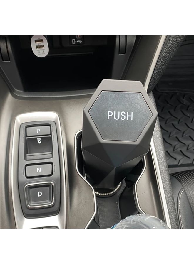 Black Car Mini Trash Can Cup Holder Design Portable Multifunctional Storage Box - Image 5