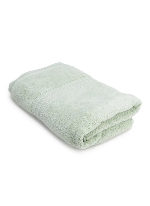 Al Karam Solid Zero Twist Dobby Terry Bath Sheet (Light Green)